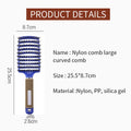 Hair Brush Hair Comb Detangling Hair Brush Bristle&Nylon Women Wet Massage Comb Curly Hairdressing Salon Styling Tools