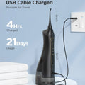 Water Flossers Oral Irrigator Rechargeable Portable Dental 3 Modes Water Tank for Teeth 300ML Waterproof Teeth Cleaner