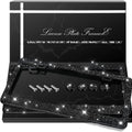 2 Pack Bling License Plate Frames, Sparkly Rhinestone Diamond Car License Plate Cover for Women, Stainless Steel Car Accessories with Glitter Crystal Caps (Black)